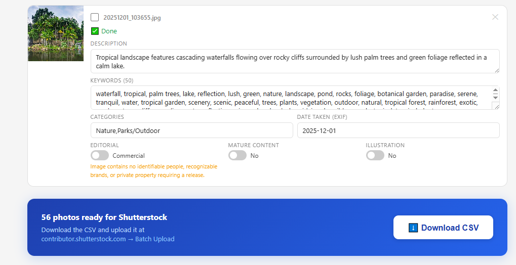 Download CSV